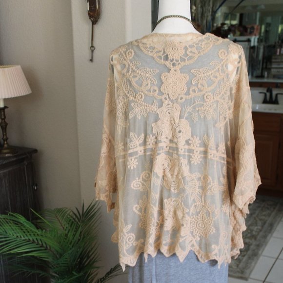 Coco Carmen Lace Cardigan - Picture 4 of 9